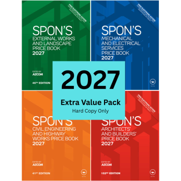 Spon's Price Books 2027 (Hard Copy Only) - Extra Value Pack