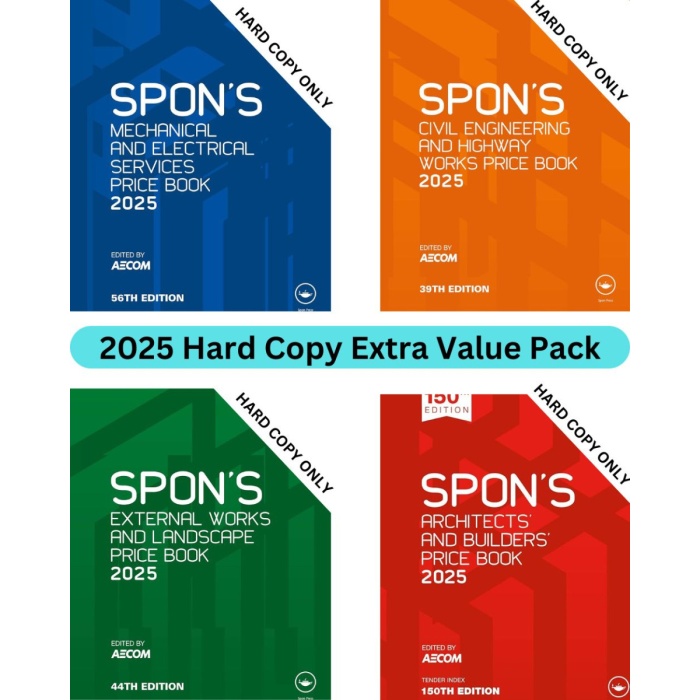 Spon's Price Guides 2025 - Hard Copy Only - Extra Value Pack